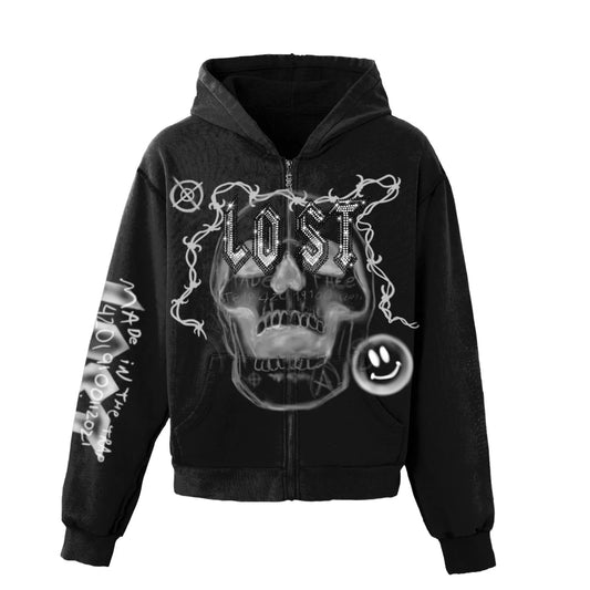 LOST INTRICACY “SKULL” HOODIE