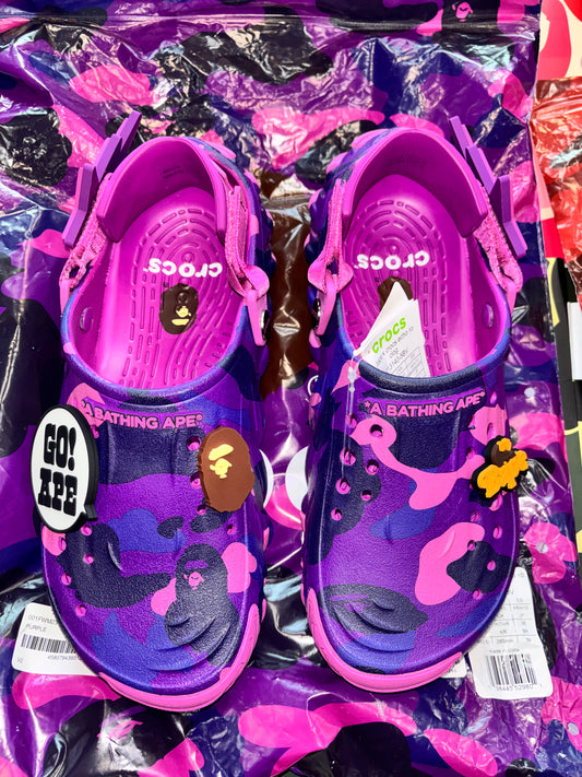BAPE CROCS “PURPLE”
