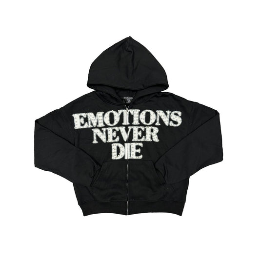 MIXED EMOTION “END” BLACK HOODIE